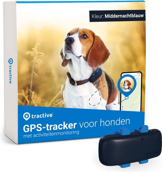 Tractive GPS DOG 4 - GPS tracker hond en Activiteitenmonitor - Middernachtblauw