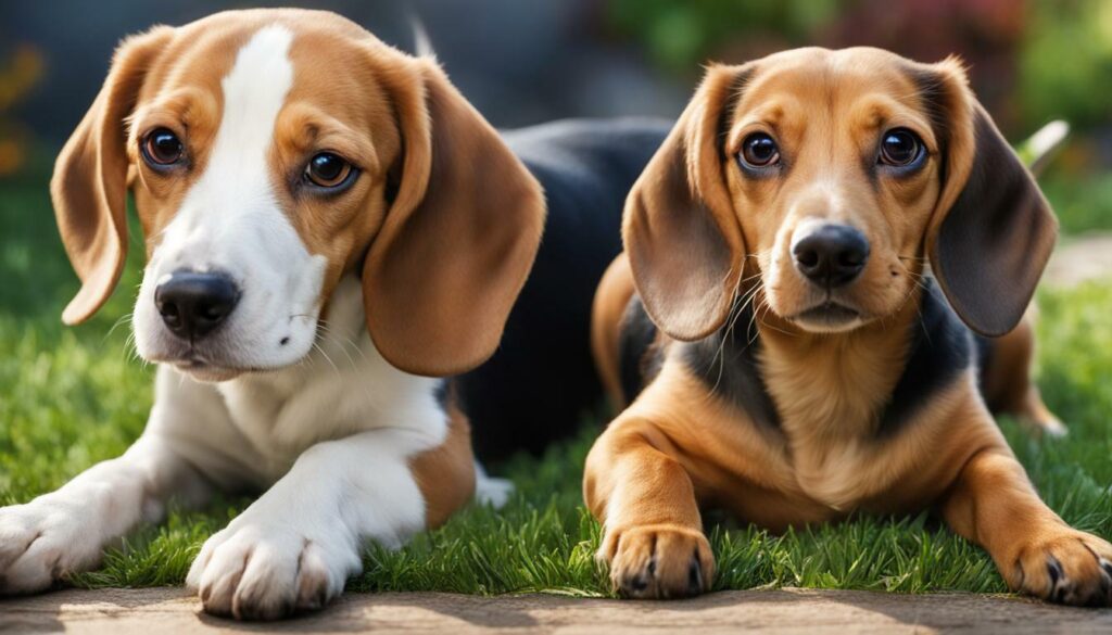 Beagle and Dachshund