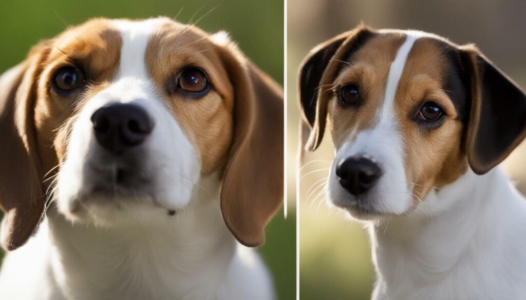 Beagle en Jack Russell Terrier