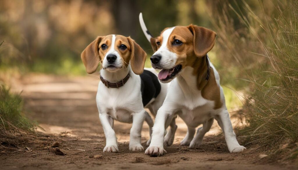 Beagle en Jack Russell Terrier