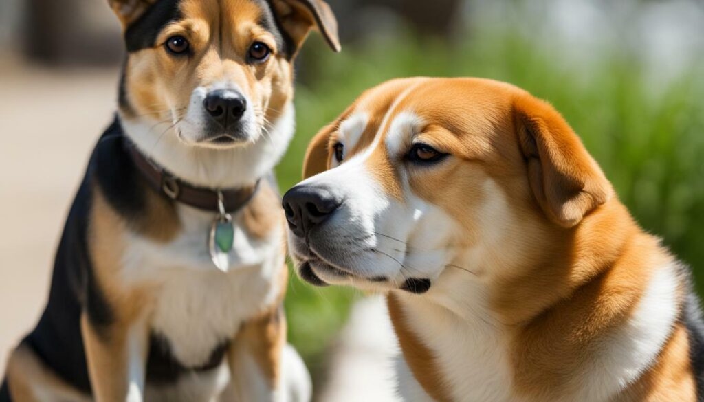 Beagle en Shiba Inu