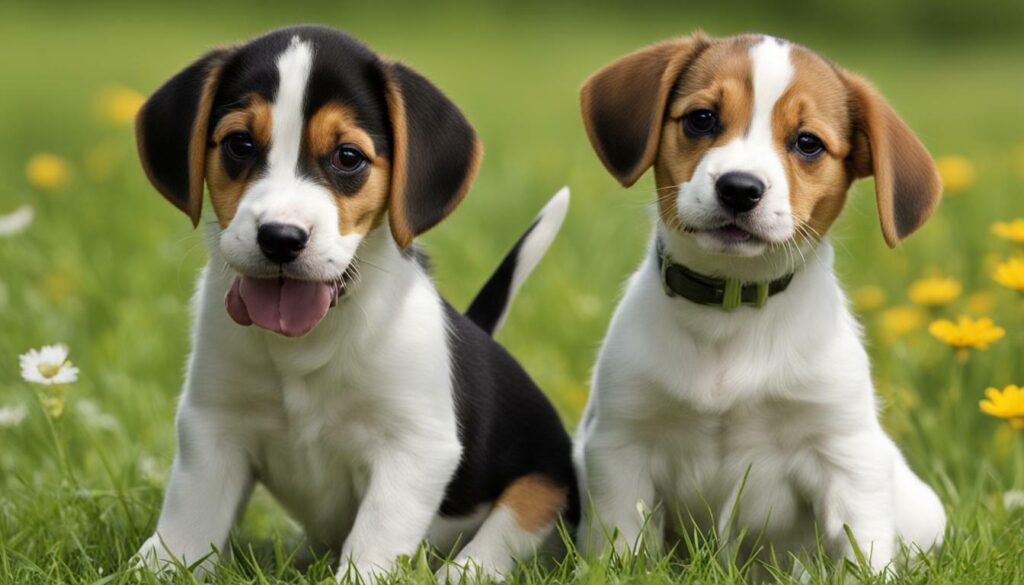 beagle and jack russell puppy