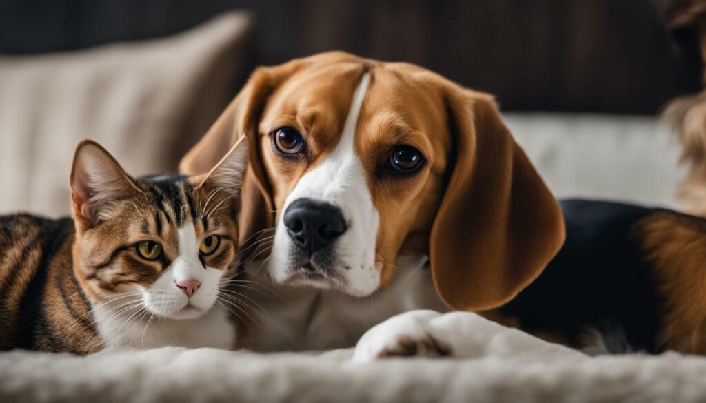 beagle en kat