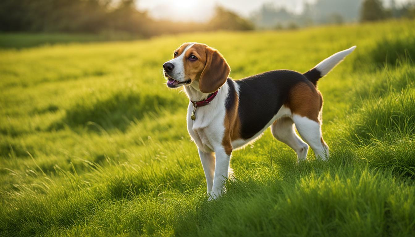 beagle met lange oren
