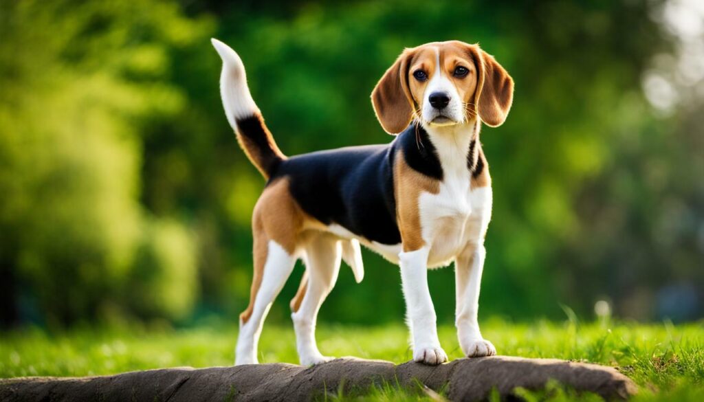 beagle met lange poten