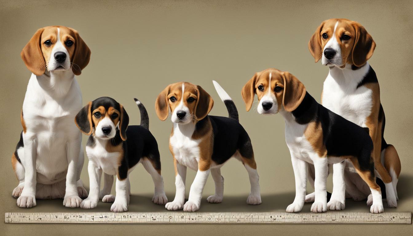 hoe lang groeit een beagle