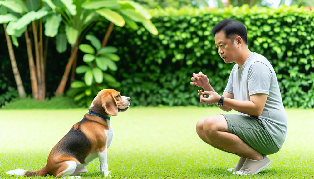 training a beagle dog